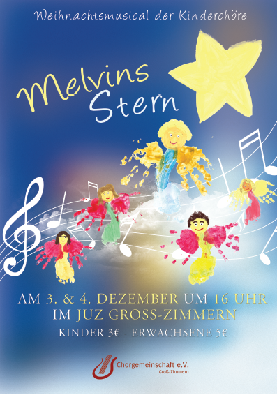 Plakat vom Kindermusical - Melwins Stern
