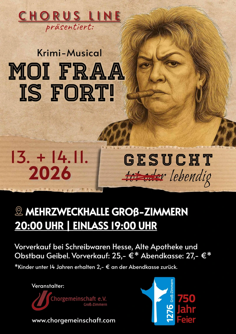 Plakat - Event 2026 - Moi Fraa is fort!